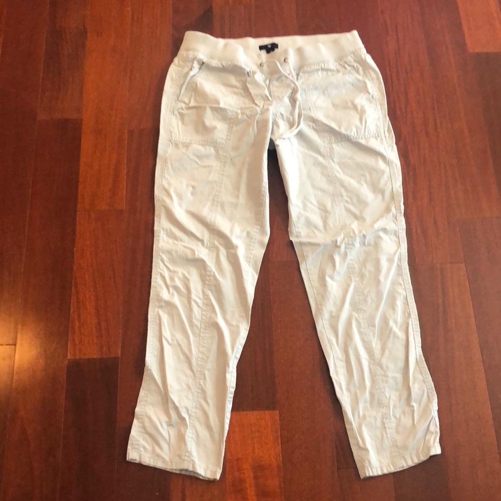 Gap Cropped Pants Drawstring Size Small Capris - image 2